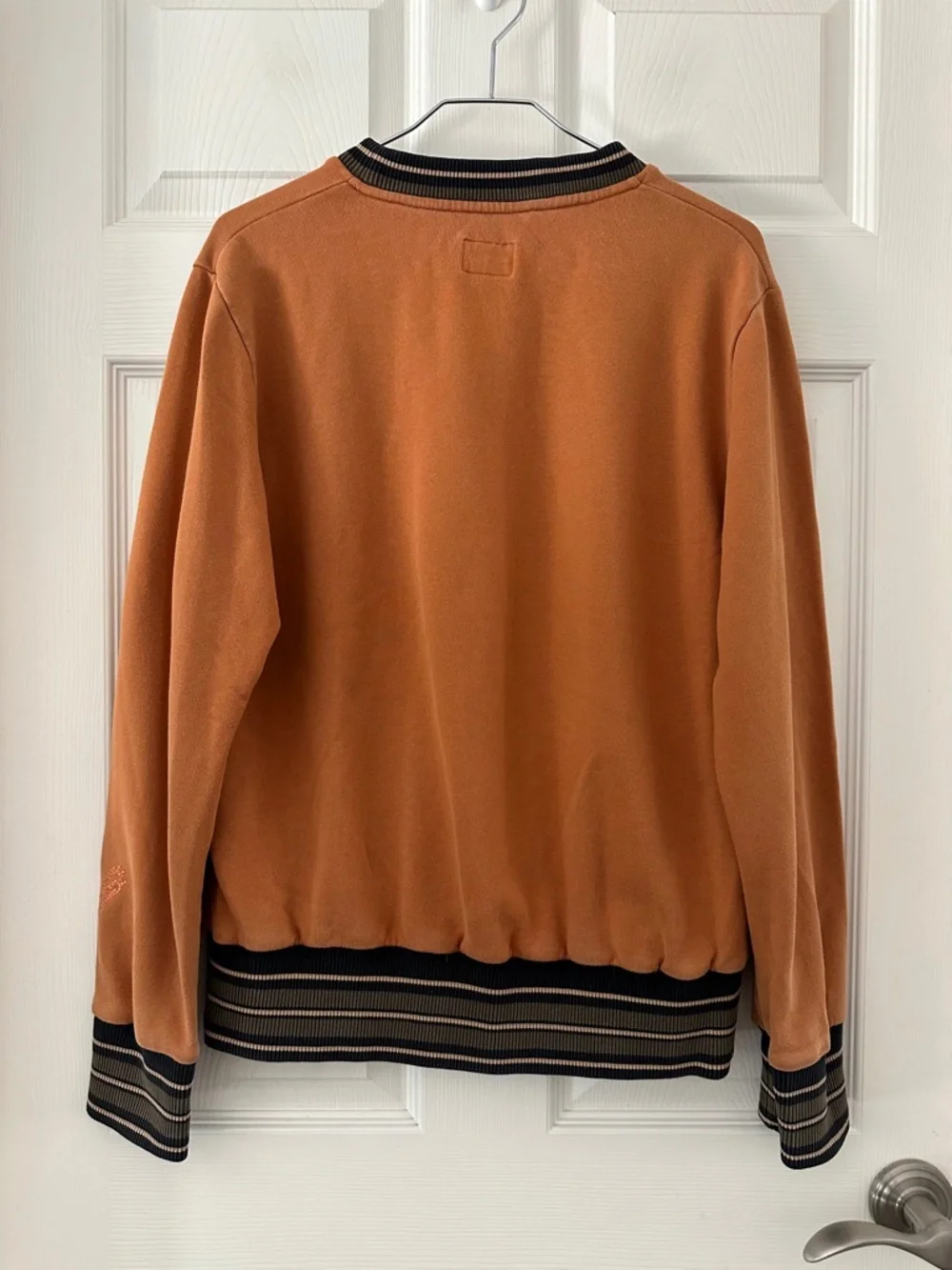 Vivienne Westwood Man Embroidered Crewneck Sweatshirt Orange SS16 Men's Medium